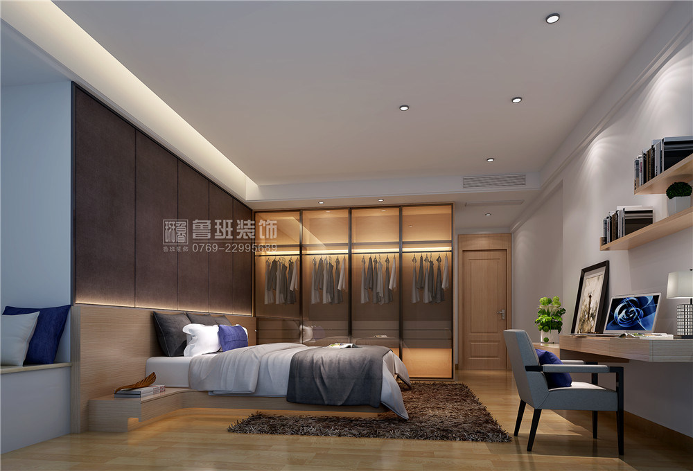東莞裝修設(shè)計之現(xiàn)代風(fēng)格臥室案例